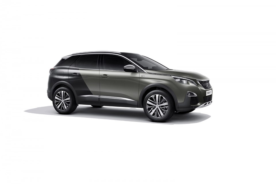 Photo 3/4 avant Peugeot 3008 GT Coupe Franche Gris Amazonite (20