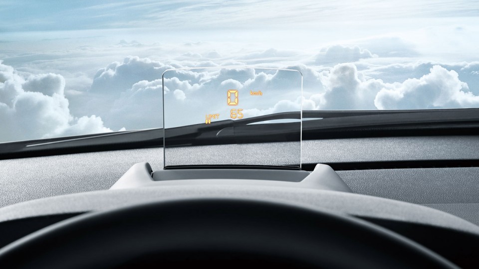 Photo officielle afficheur tête haute (HUD) Peugeot 3008 I Chin