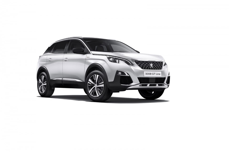 Photo 3/4 avant Peugeot 3008 GT Line (2016)