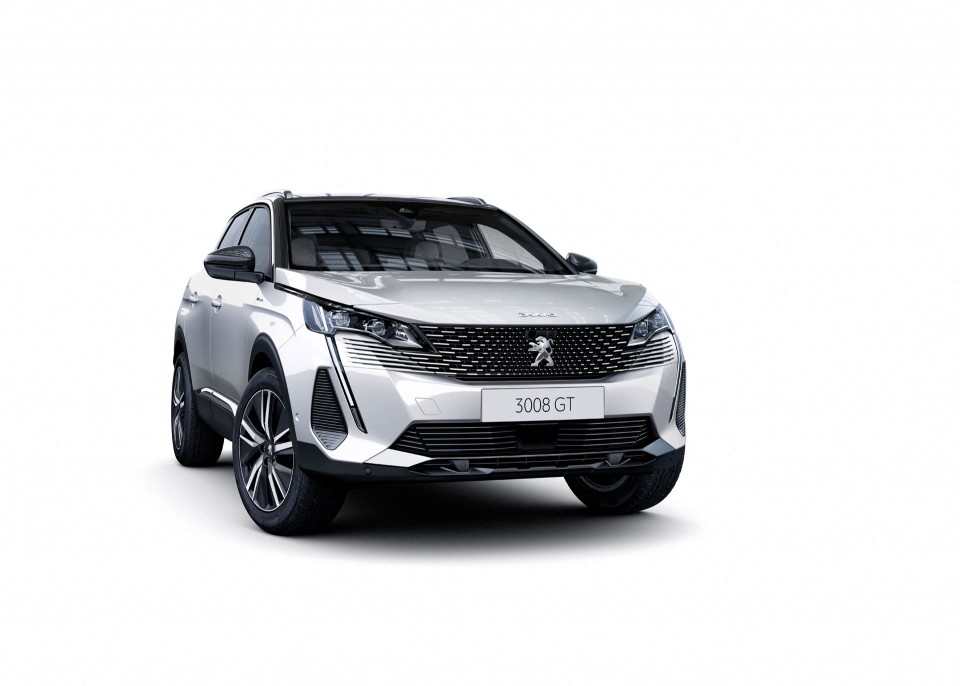 Photo 3/4 avant Peugeot 3008 II HYbrid restylée (2020)