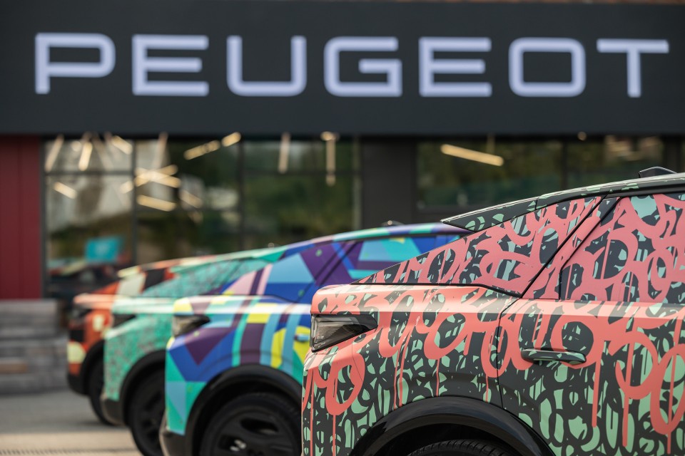 Photo Peugeot e-3008 III camouflée #CamoCatch - Présentation officielle (2023)