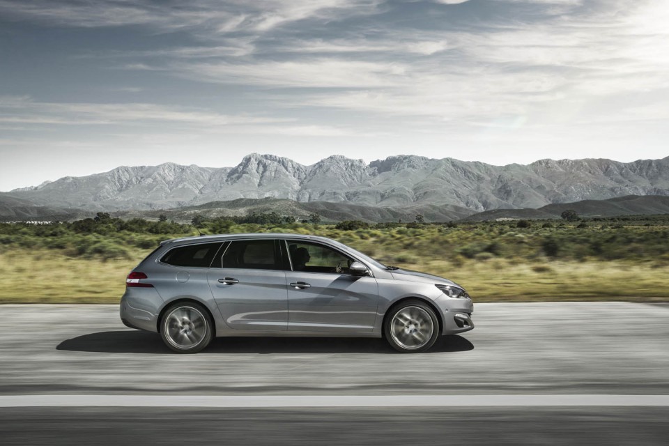 Photo profil dynamique Peugeot 308 SW II Féline Gris Artense