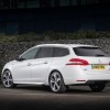 Photo 3/4 arrière Peugeot 308 SW II GT Line Blanc Nacré (UK)