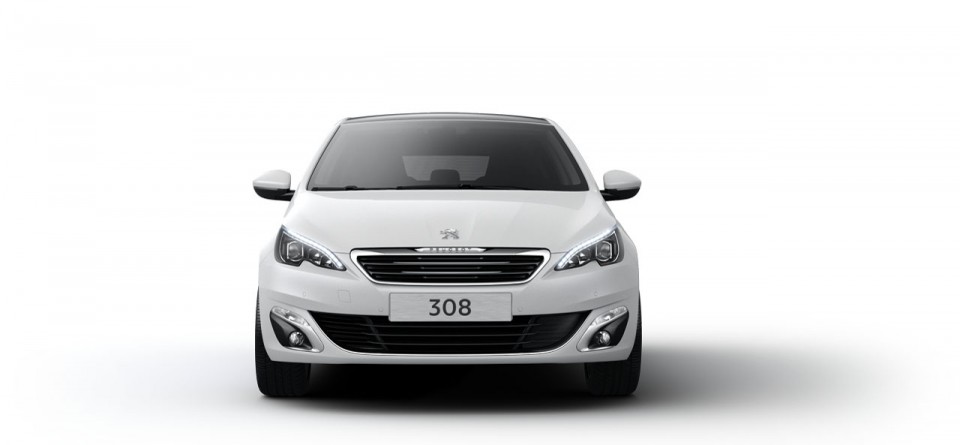 Photo face avant Peugeot 308 II Blanc Nacré - 02