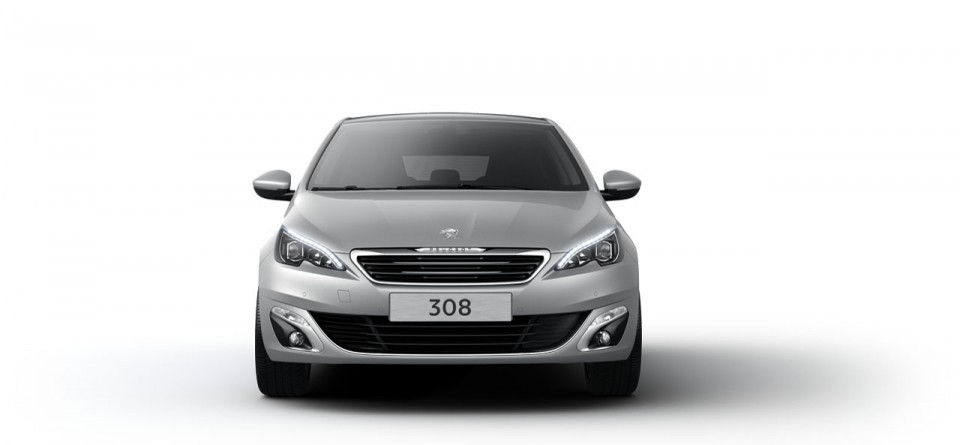 Photo face avant Peugeot 308 II Gris Aluminium - 02