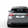 Photo vue arrière Peugeot 308 II Gris Artense - 04