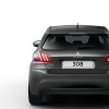 Photo vue arrière Peugeot 308 II Gris Moka - 04