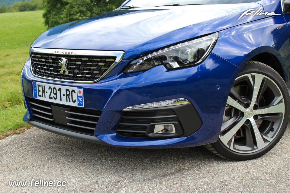 Photo bouclier avant essai Peugeot 308 II GT restylée (2017)