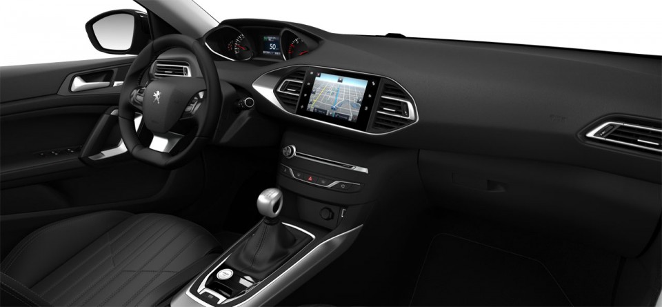 Intérieur Cuir Club Nappa Noir Mistral Peugeot 308 II