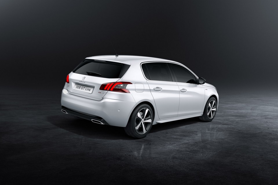 Photo officielle Peugeot 308 GT Line restylée (2017)