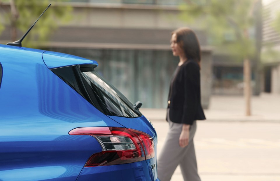 Photo becquet arrière Peugeot 308 II Bleu Vertigo restylée (20