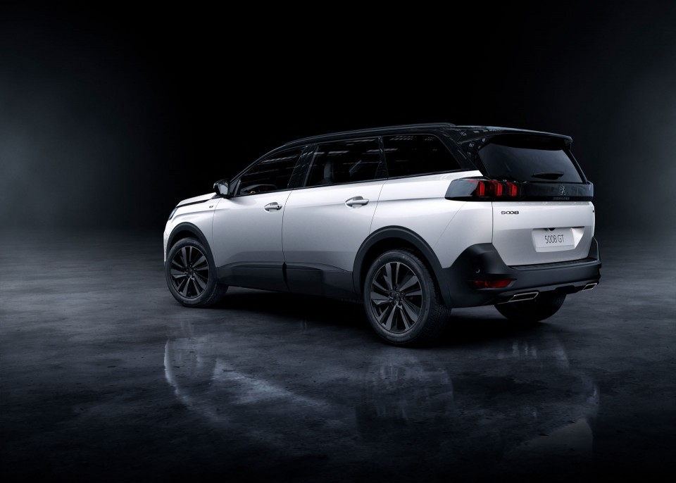 Photo Peugeot 5008 II Blanc Nacré Black Pack restylée (2020)