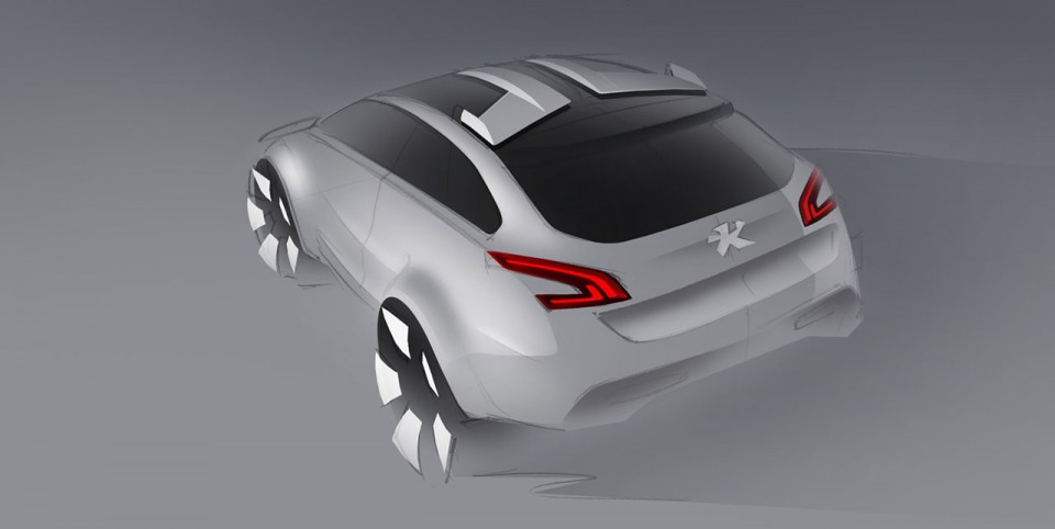 Photo officielle design sketch Peugeot 508 RXH I - 1-030