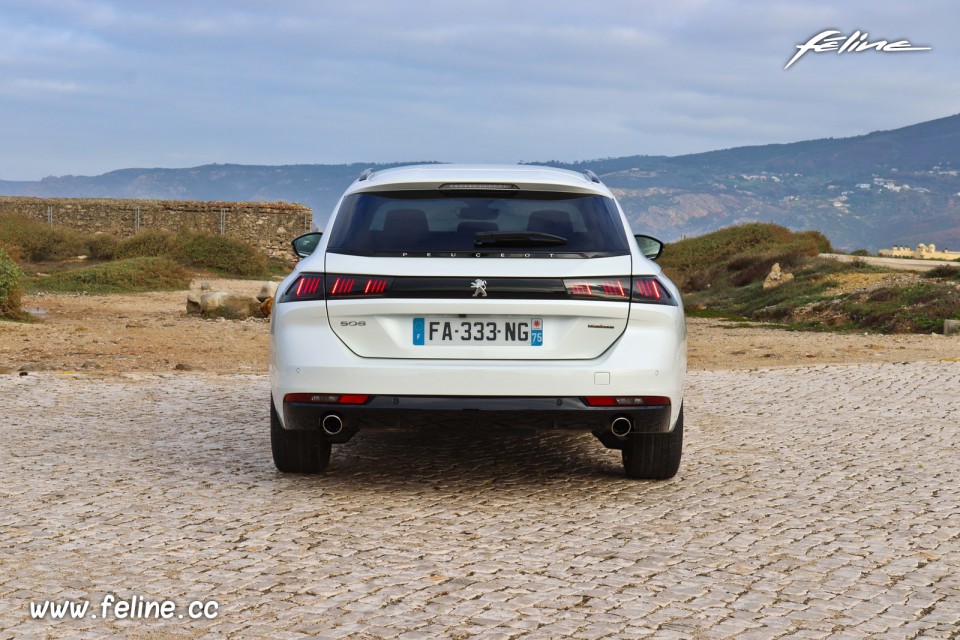 Photo face arrière nouvelle Peugeot 508 SW II (2019)