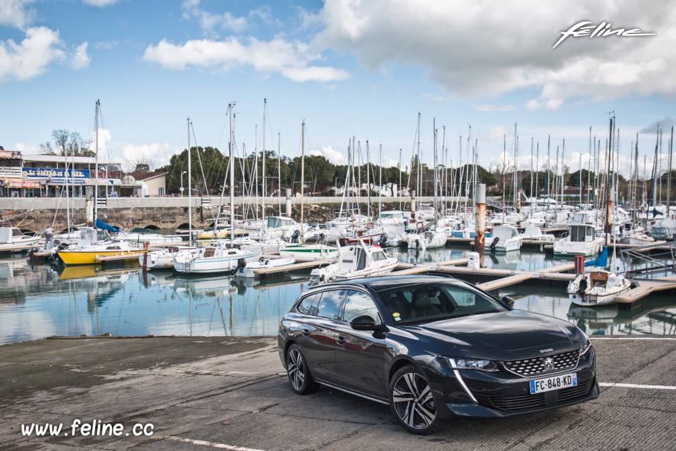 Photo 3/4 avant Peugeot 508 SW II GT BlueHDi 180 EAT8 (2019)