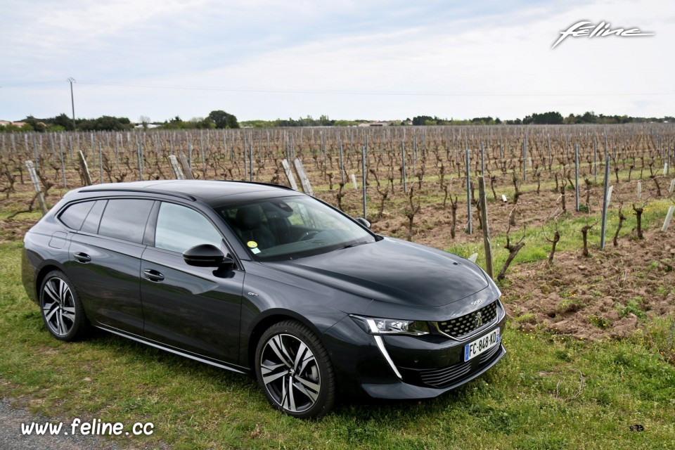 Photo 3/4 avant Peugeot 508 SW II GT BlueHDi 180 EAT8 (2019)