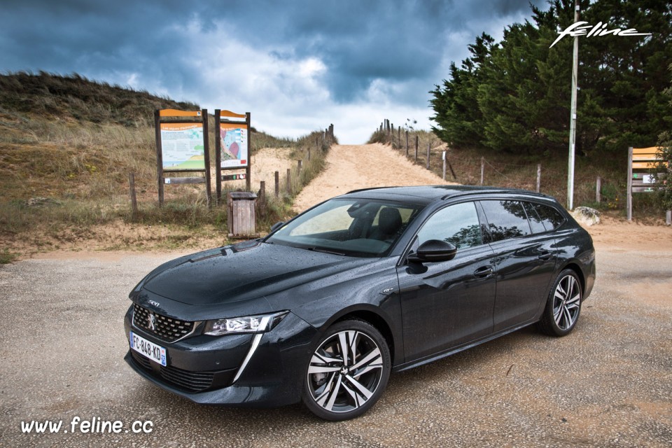 Photo 3/4 avant Peugeot 508 SW II GT BlueHDi 180 EAT8 (2019)