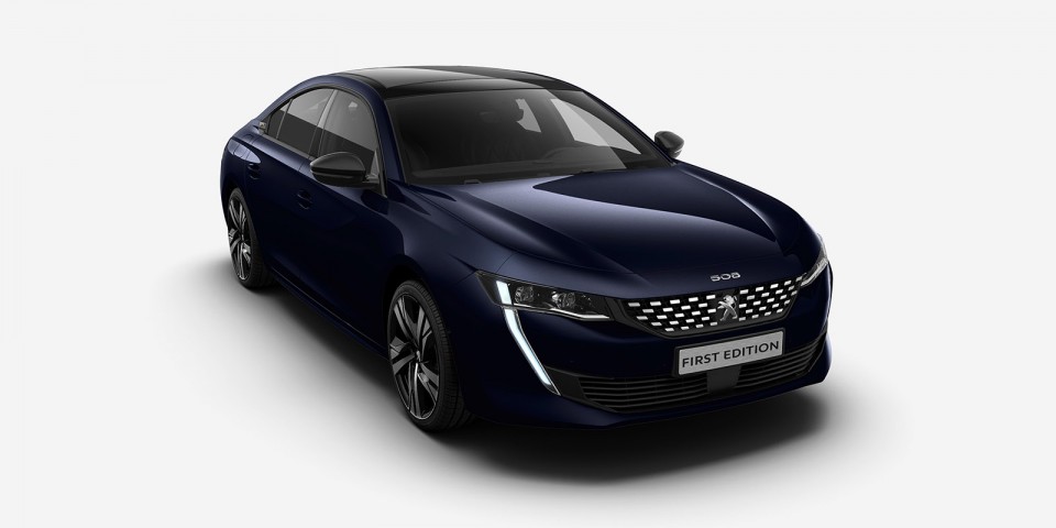 Photo vue avant Peugeot 508 First Edition Dark Blue (2018)