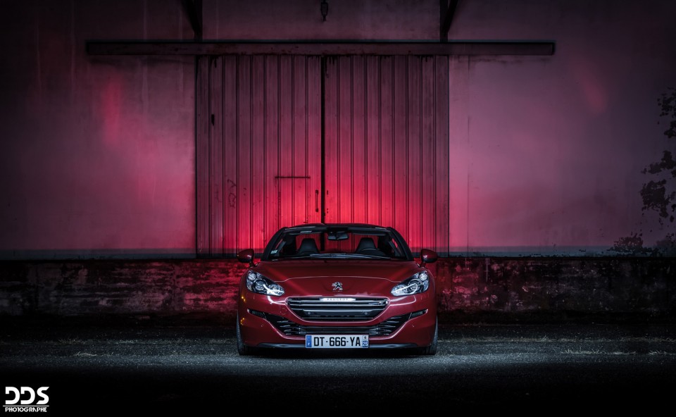 Shooting photo Peugeot RCZ R par DDS Photographe