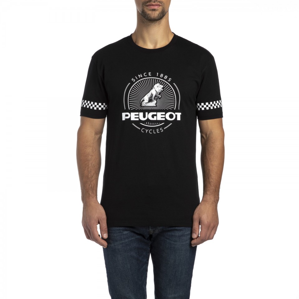 Photo T-shirt manches courtes noir Legend Peugeot Cycles (2018)