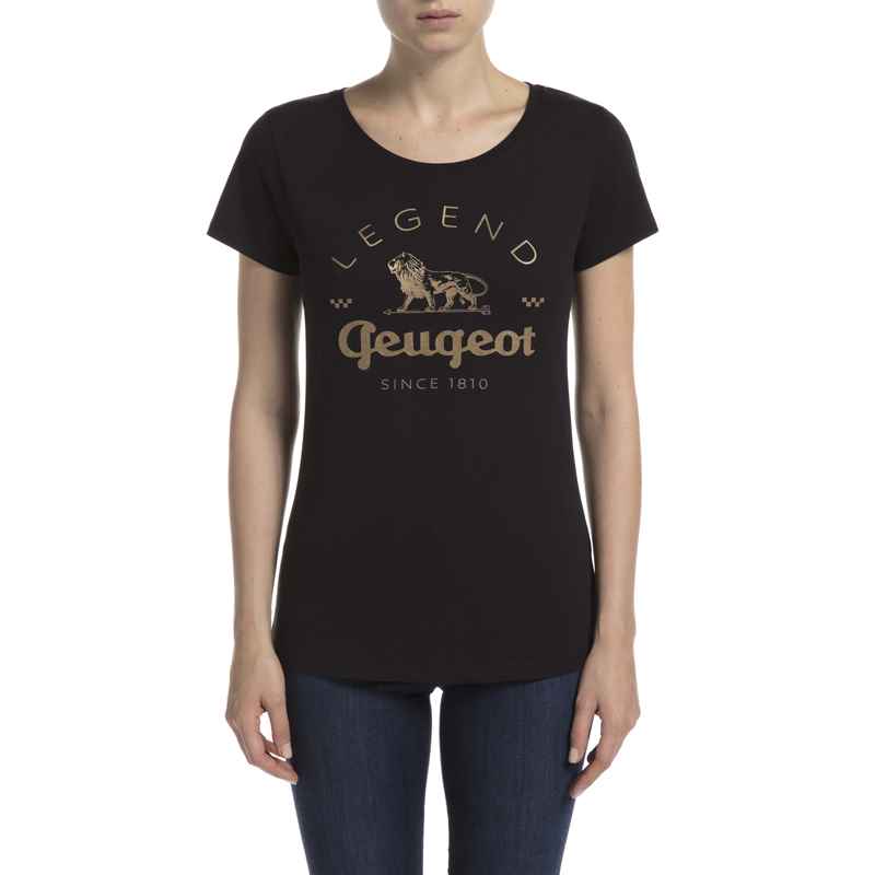 Photo T-shirt manches courtes noir Femme Peugeot Legend (2017)