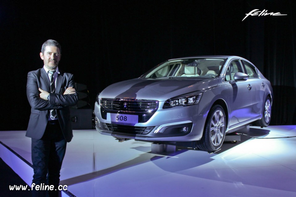 Gilles Vidal et la Peugeot 508 restylée (2014)