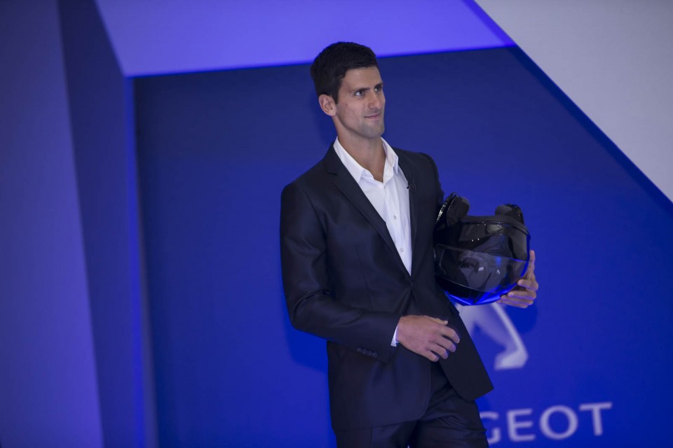 Novak Djokovic, Peugeot 508 reveal