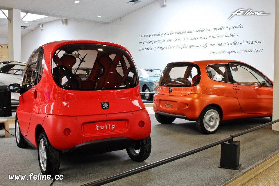 Peugeot Ion (1994) et Peugeot Tulip (1995) Concepts - Musée de