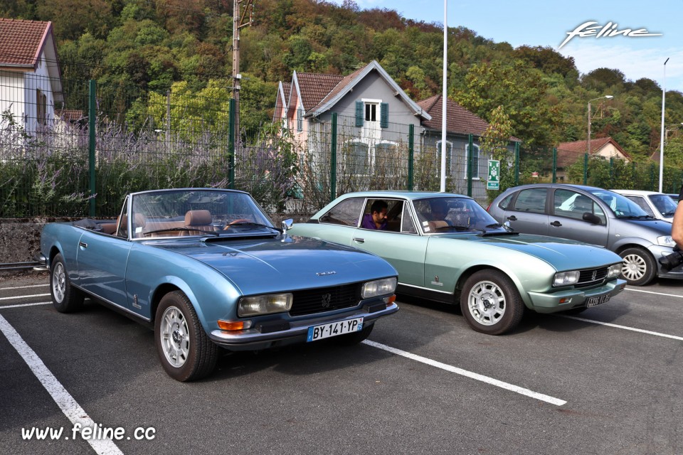 Photo road-trip Peugeot 508 et 504 Spirit of France (2018)