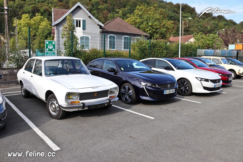 Photo road-trip Peugeot 508 et 504 Spirit of France (2018)