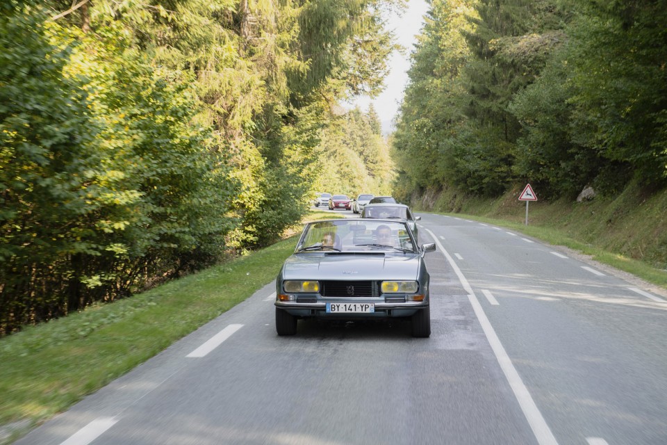 Photo road-trip Peugeot 508 et 504 Spirit of France (2018)