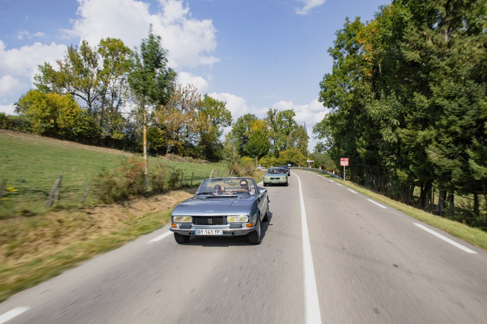 Photo road-trip Peugeot 508 et 504 Spirit of France (2018)